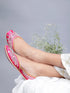 Juliet Pink Mirror Embellished Punjabi Jutti